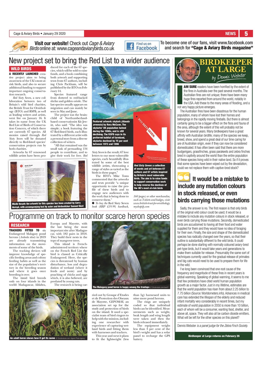 Cage & Aviary Birds Preview Pages