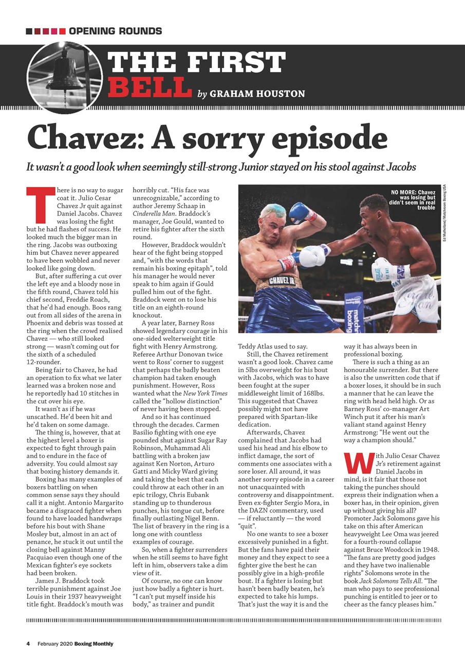 Boxing Monthly Preview Pages