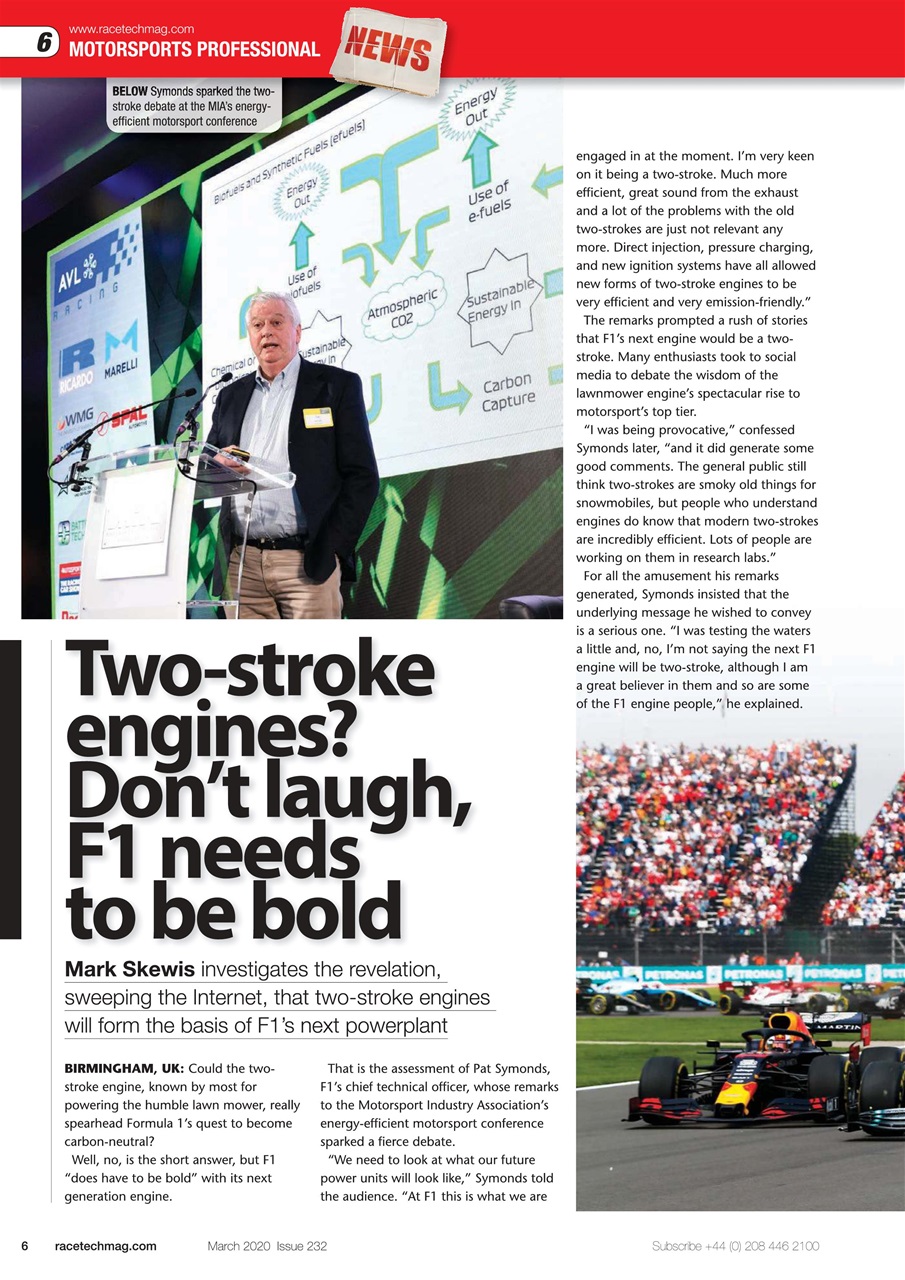 Race Tech Preview Pages