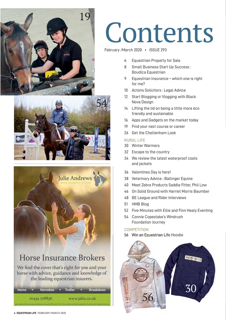 Equestrian Life Magazine Preview Pages