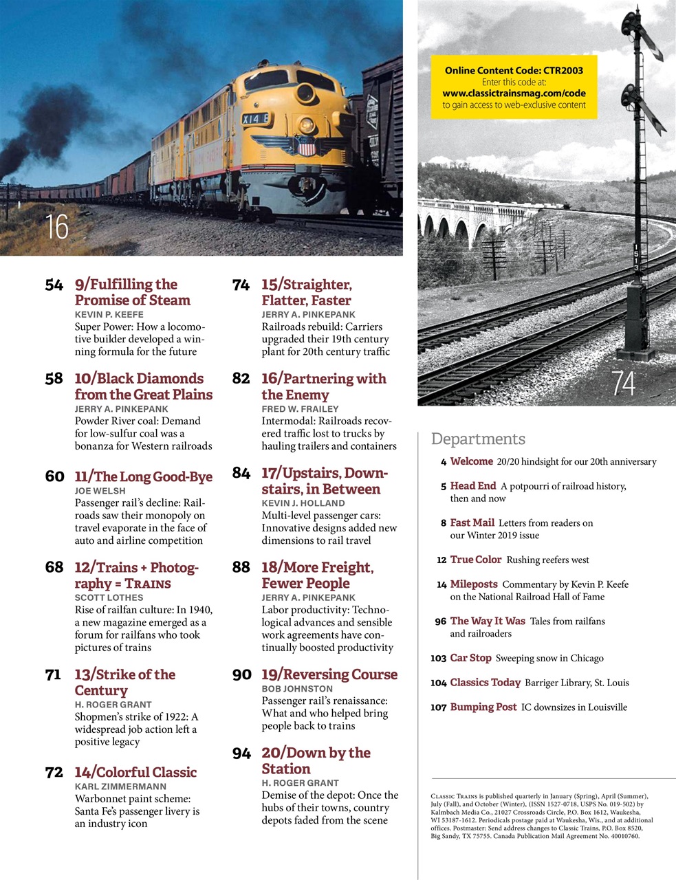 Classic Trains Preview Pages