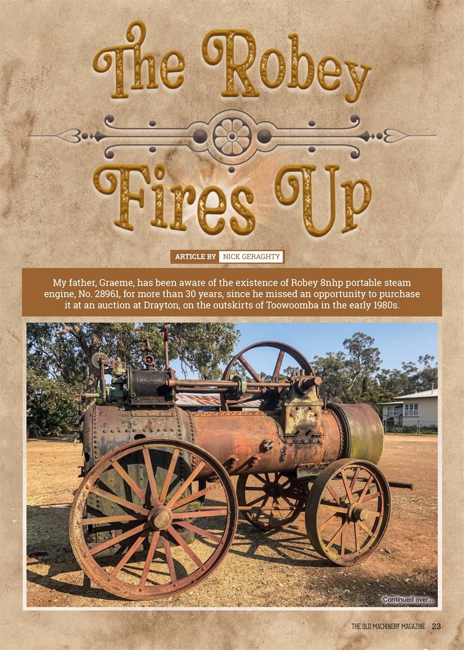 The Old Machinery Magazine Preview Pages