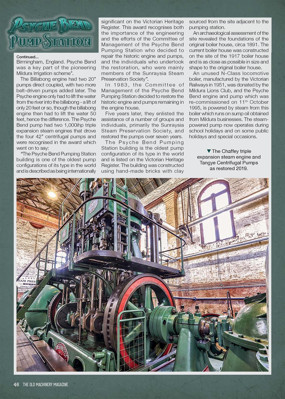 The Old Machinery Magazine Preview Pages