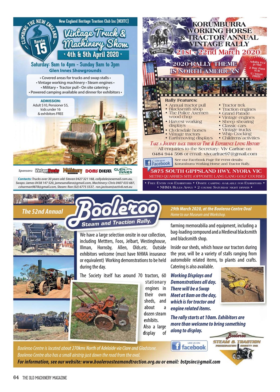 The Old Machinery Magazine Preview Pages
