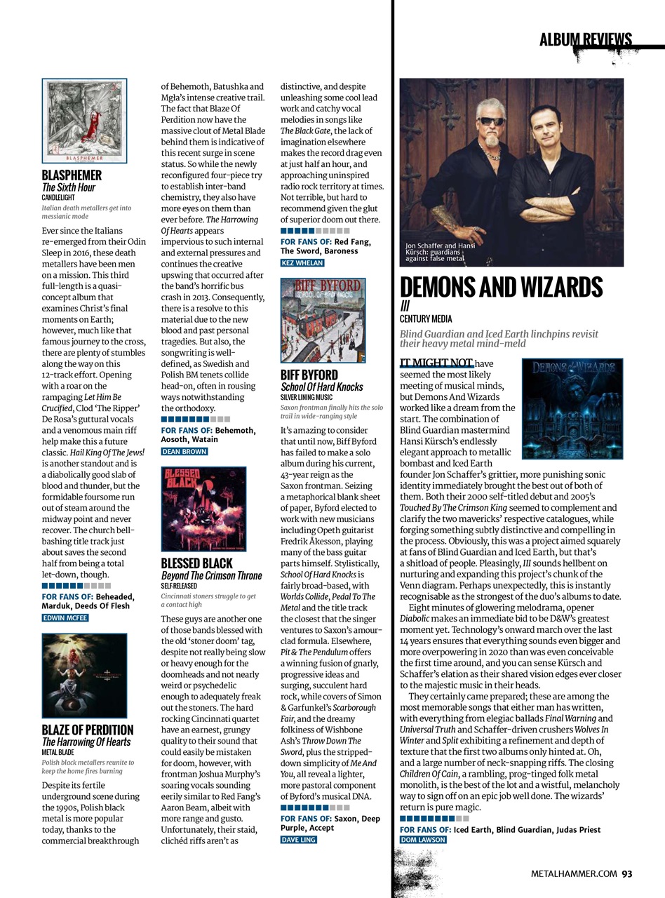 Metal Hammer Preview Pages