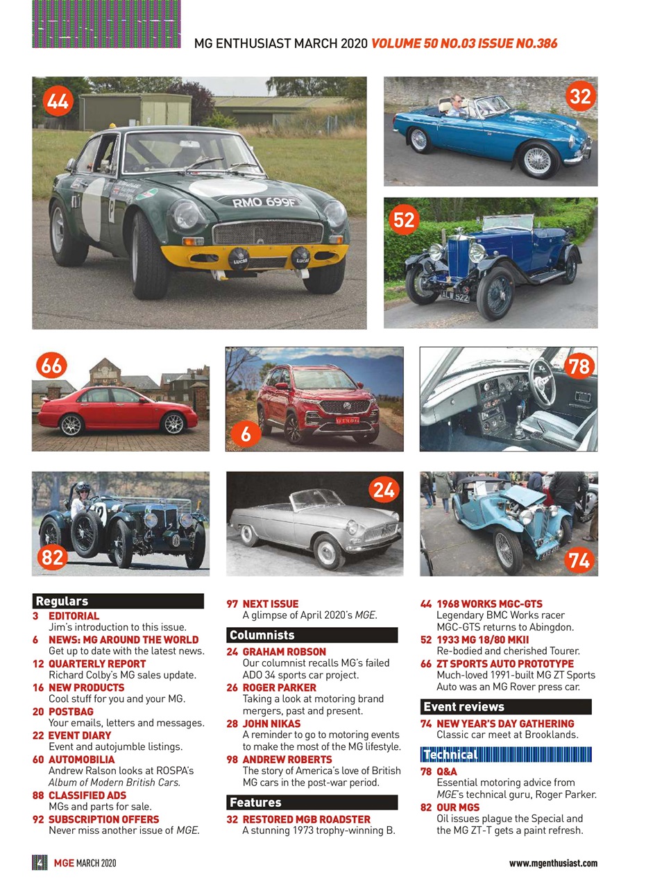 MG Enthusiast Preview Pages