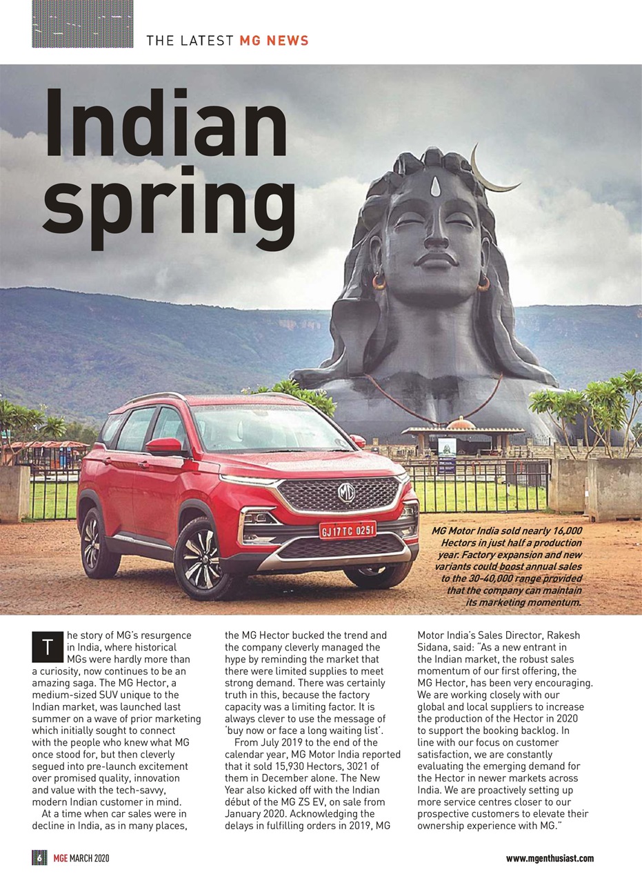 MG Enthusiast Preview Pages