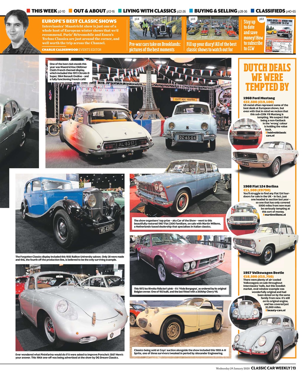 Classic Car Weekly Preview Pages