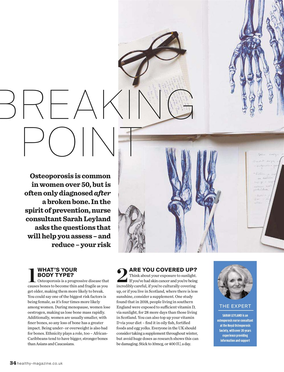 Healthy Magazine Preview Pages