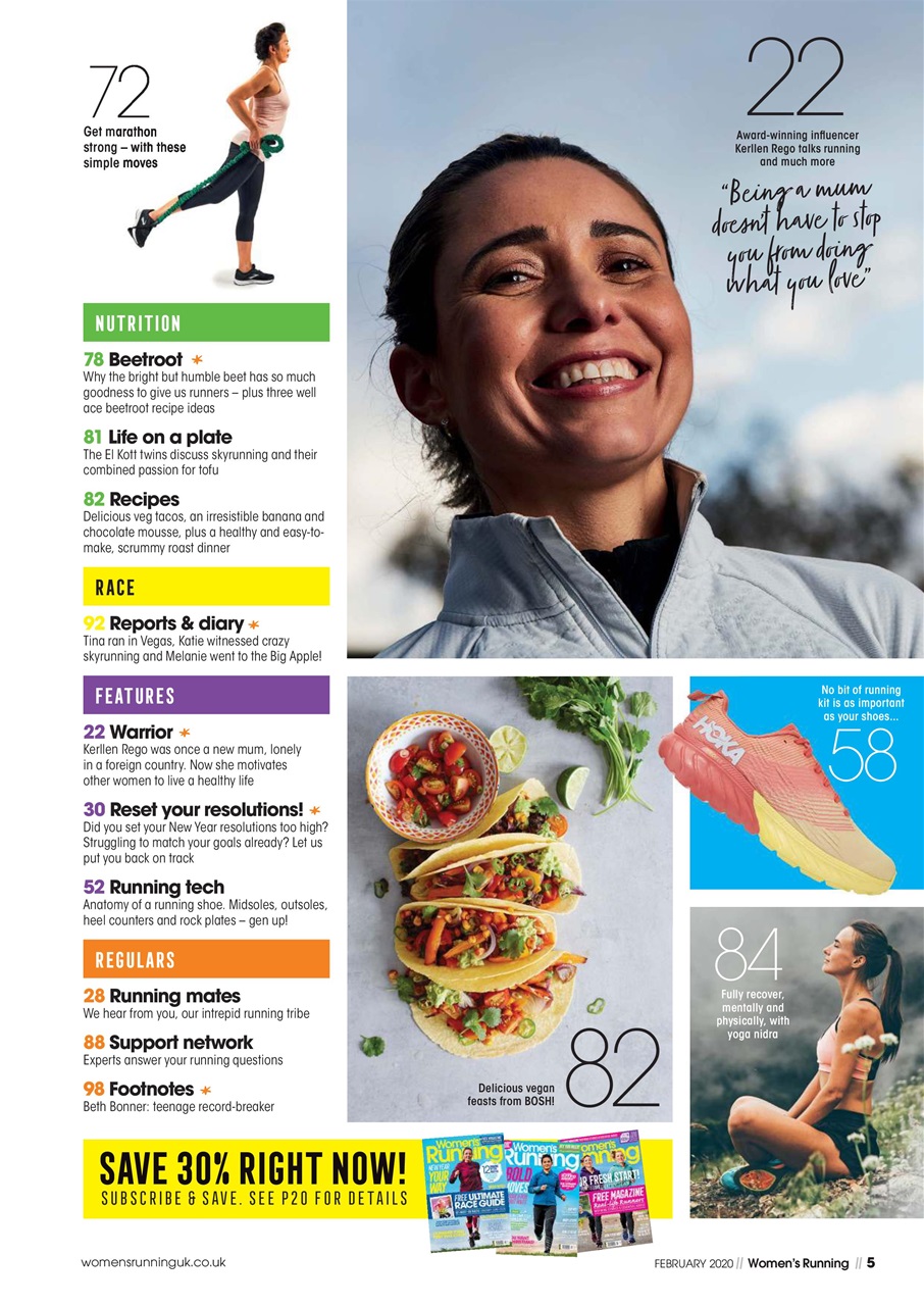 Women’s Running Preview Pages