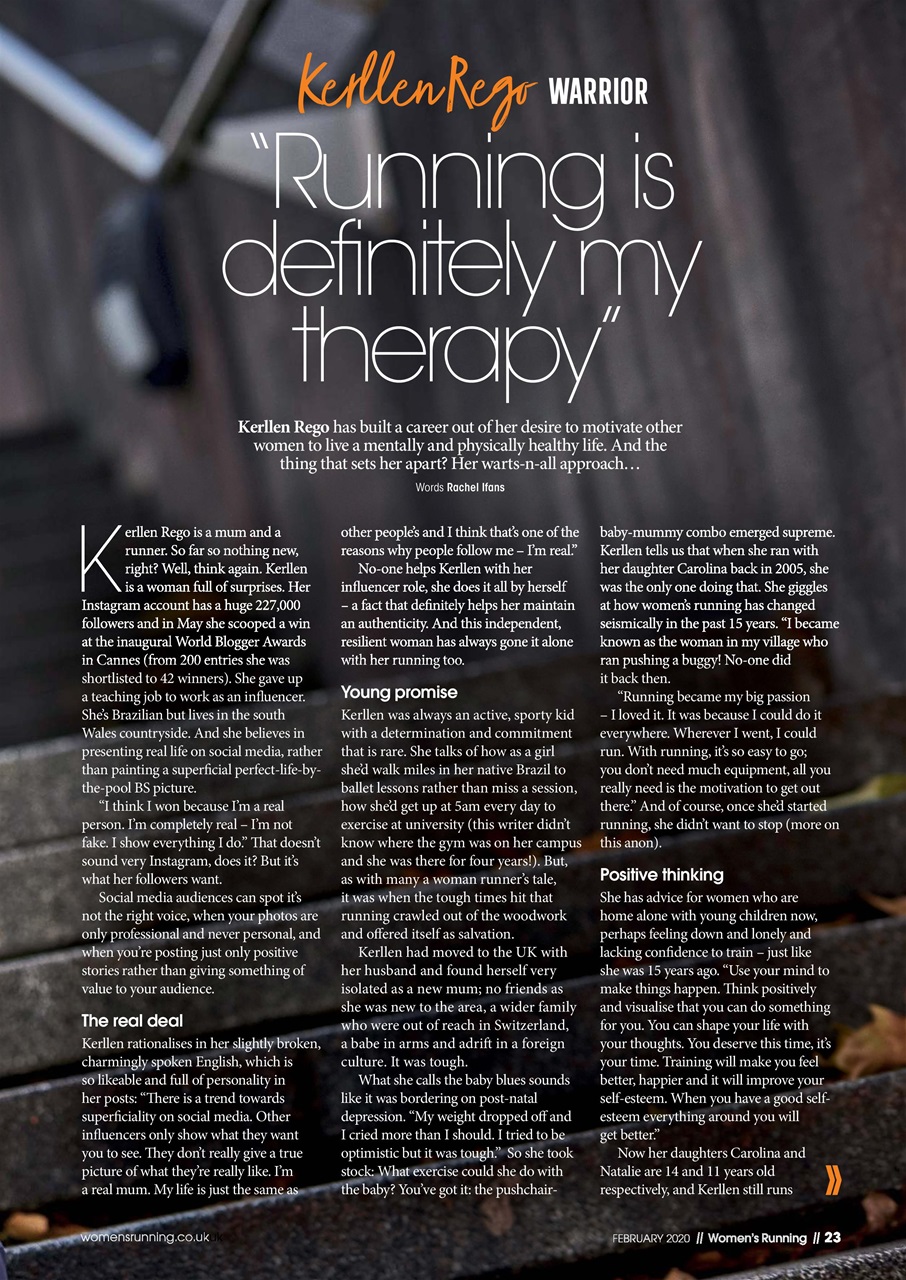 Women’s Running Preview Pages