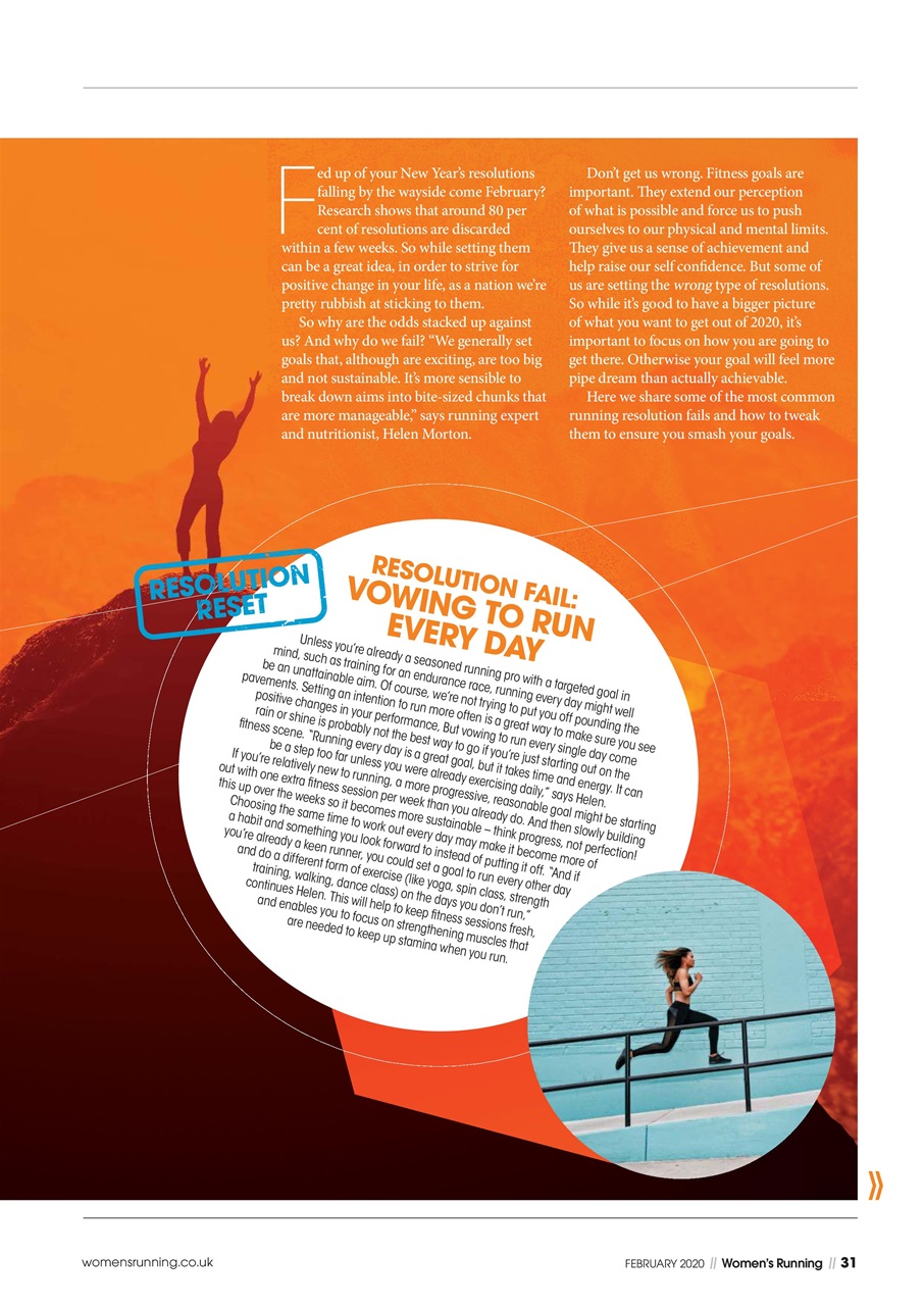 Women’s Running Preview Pages