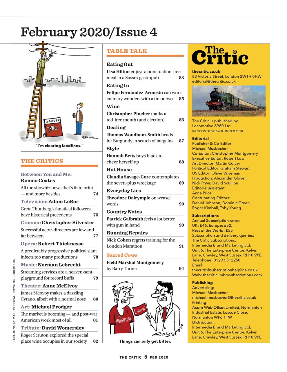 The Critic Preview Pages