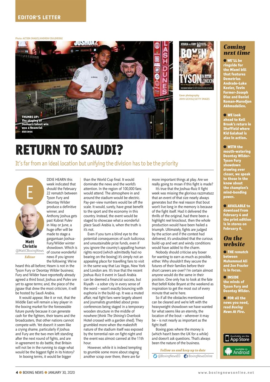 Boxing News Preview Pages
