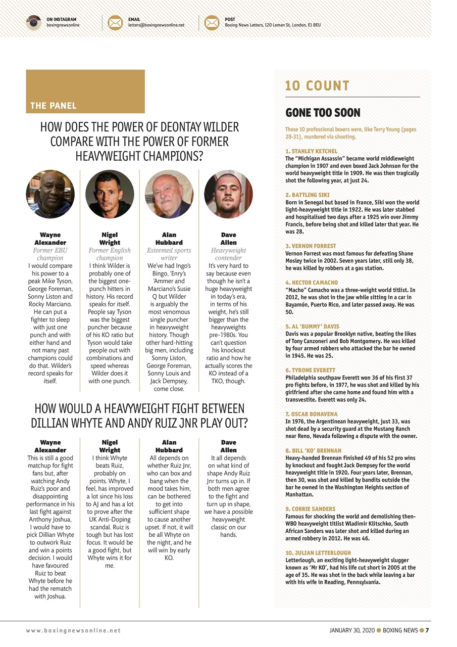 Boxing News Preview Pages