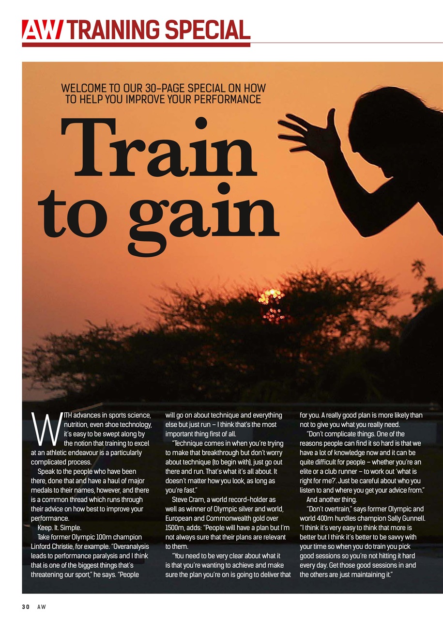 AW – Athletics Weekly Magazine Preview Pages