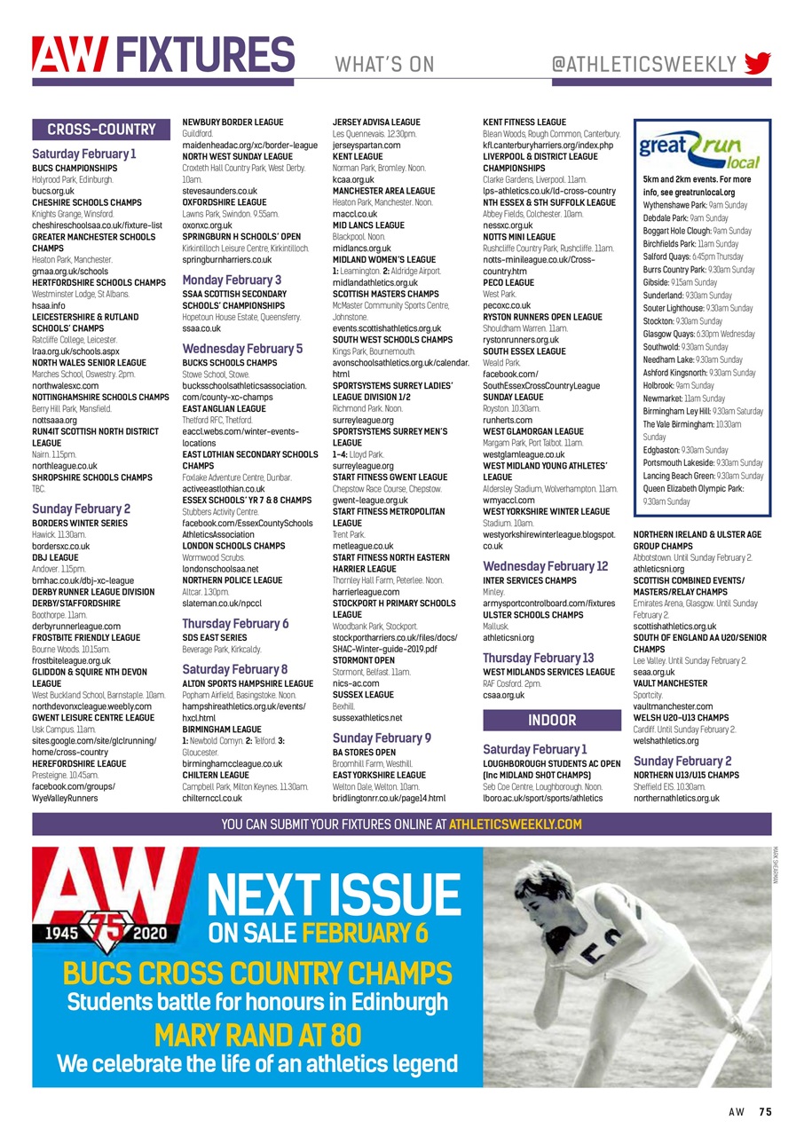 AW – Athletics Weekly Magazine Preview Pages
