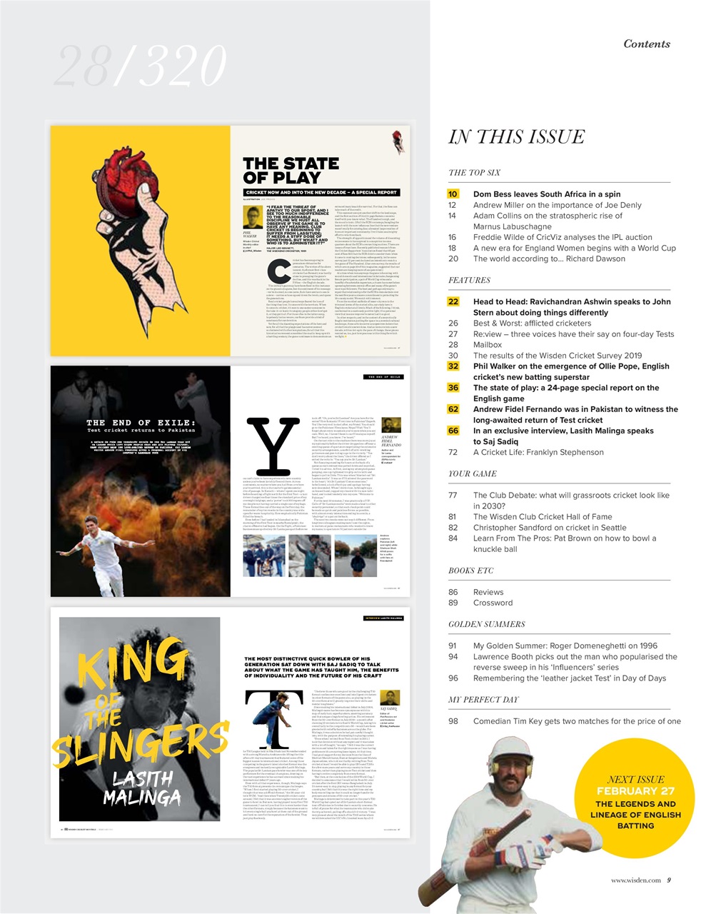 Wisden Cricket Monthly Preview Pages