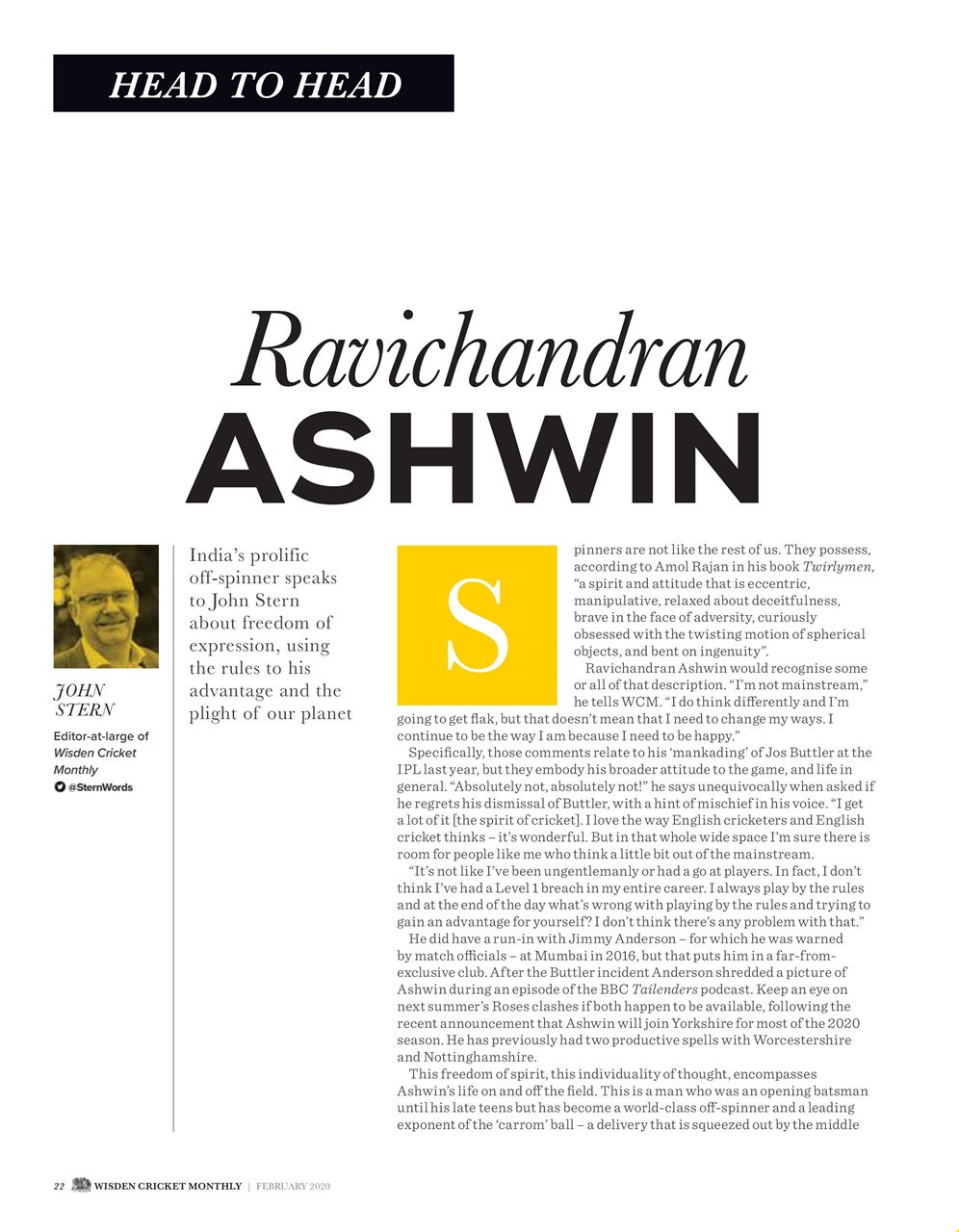 Wisden Cricket Monthly Preview Pages