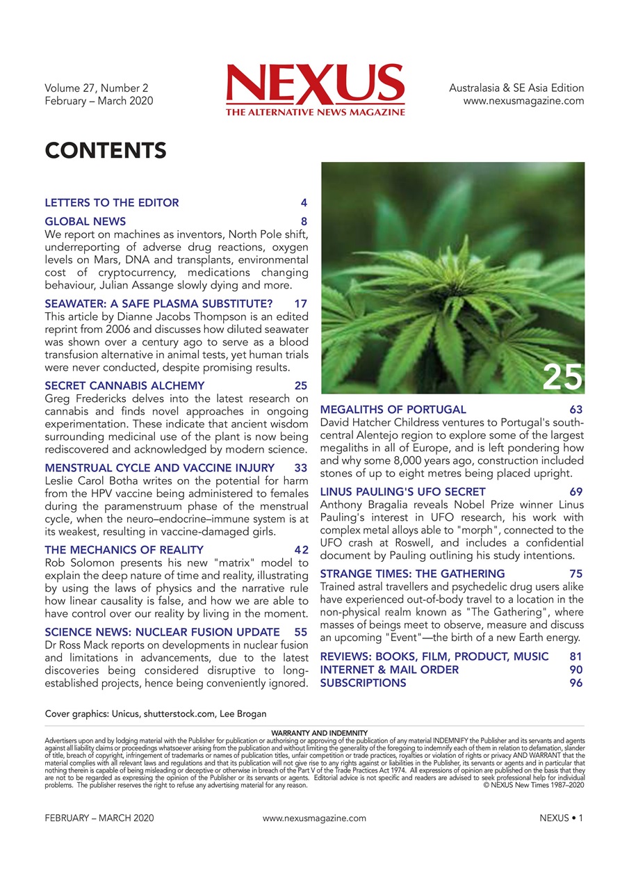 Nexus Magazine Preview Pages