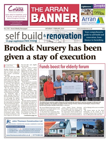 Arran Banner issue 1st  February 2020
