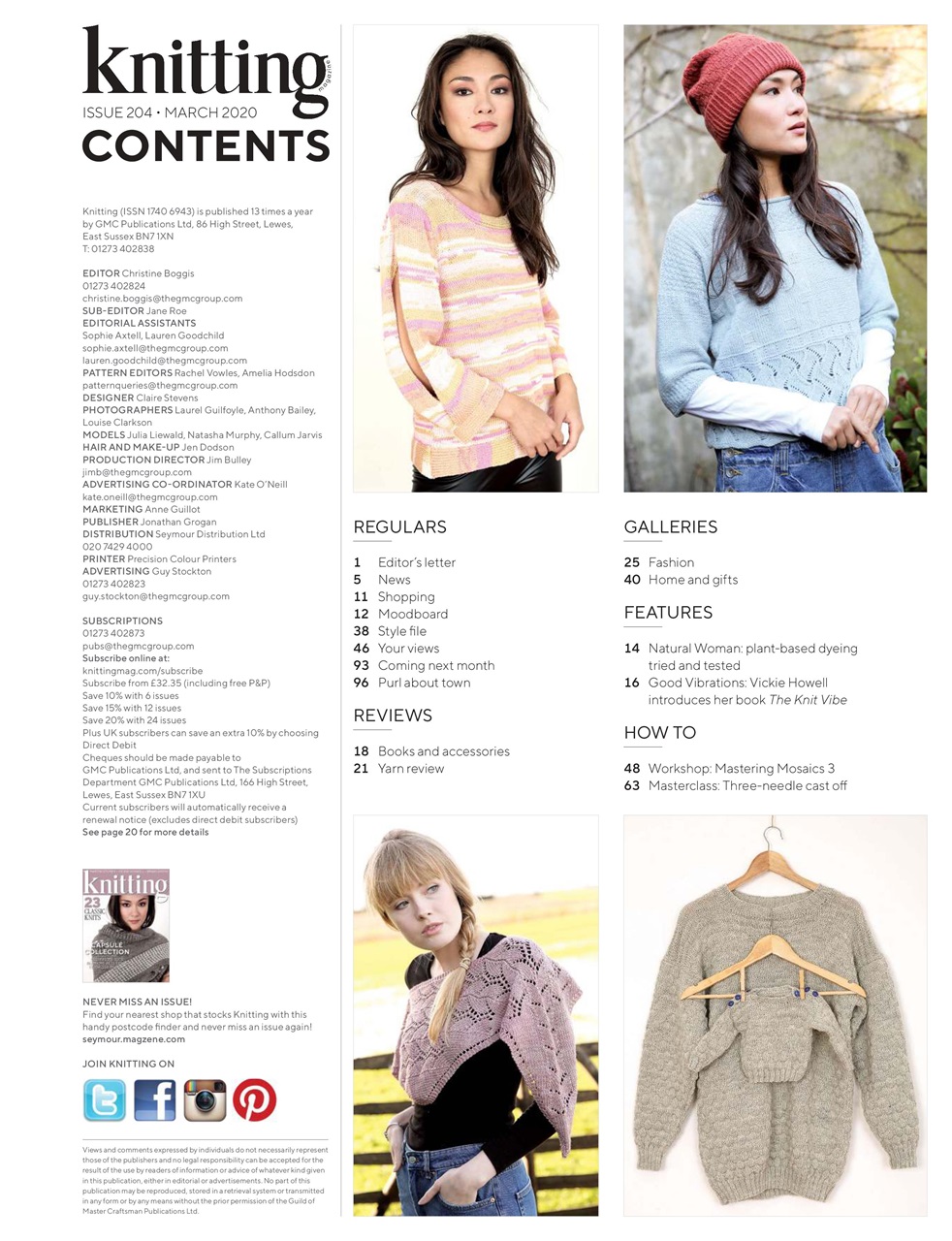 Knitting Preview Pages