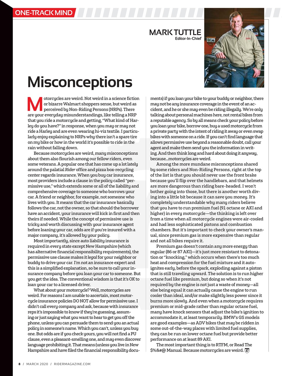 Rider Magazine Preview Pages