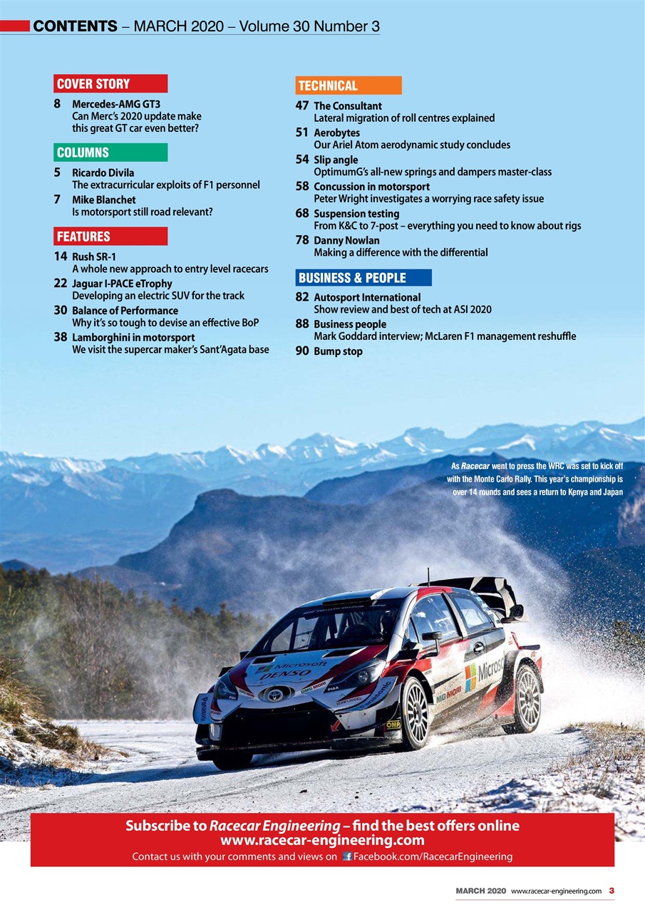 Racecar Engineering Preview Pages