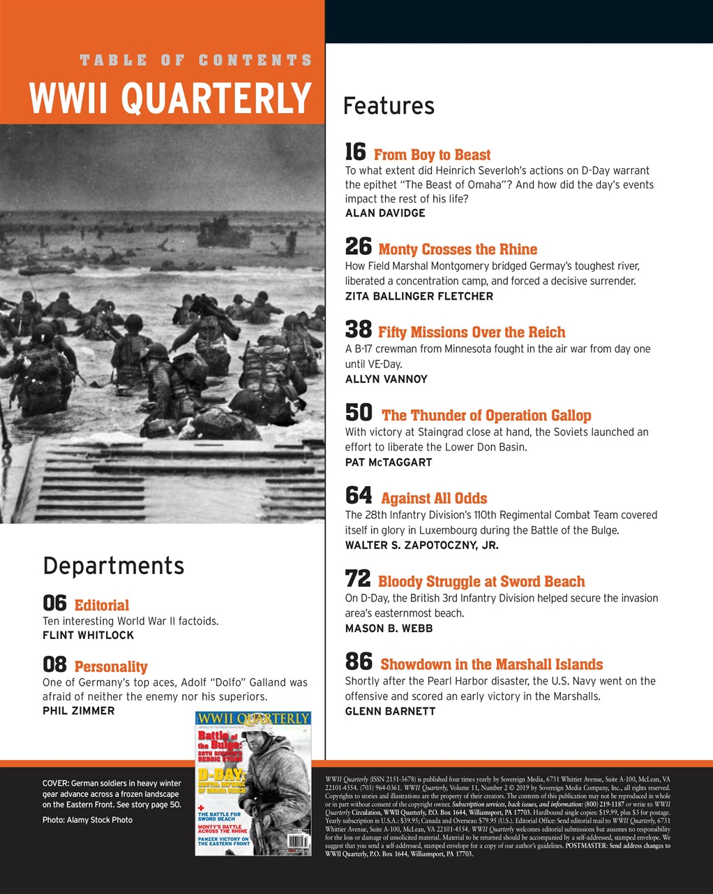WWII Quarterly Preview Pages