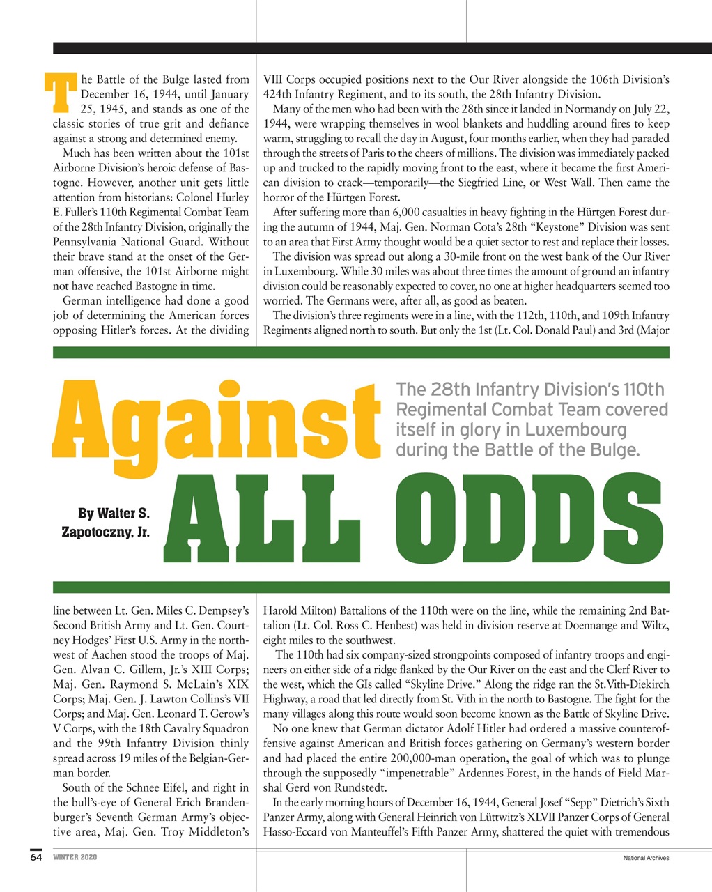 WWII Quarterly Preview Pages