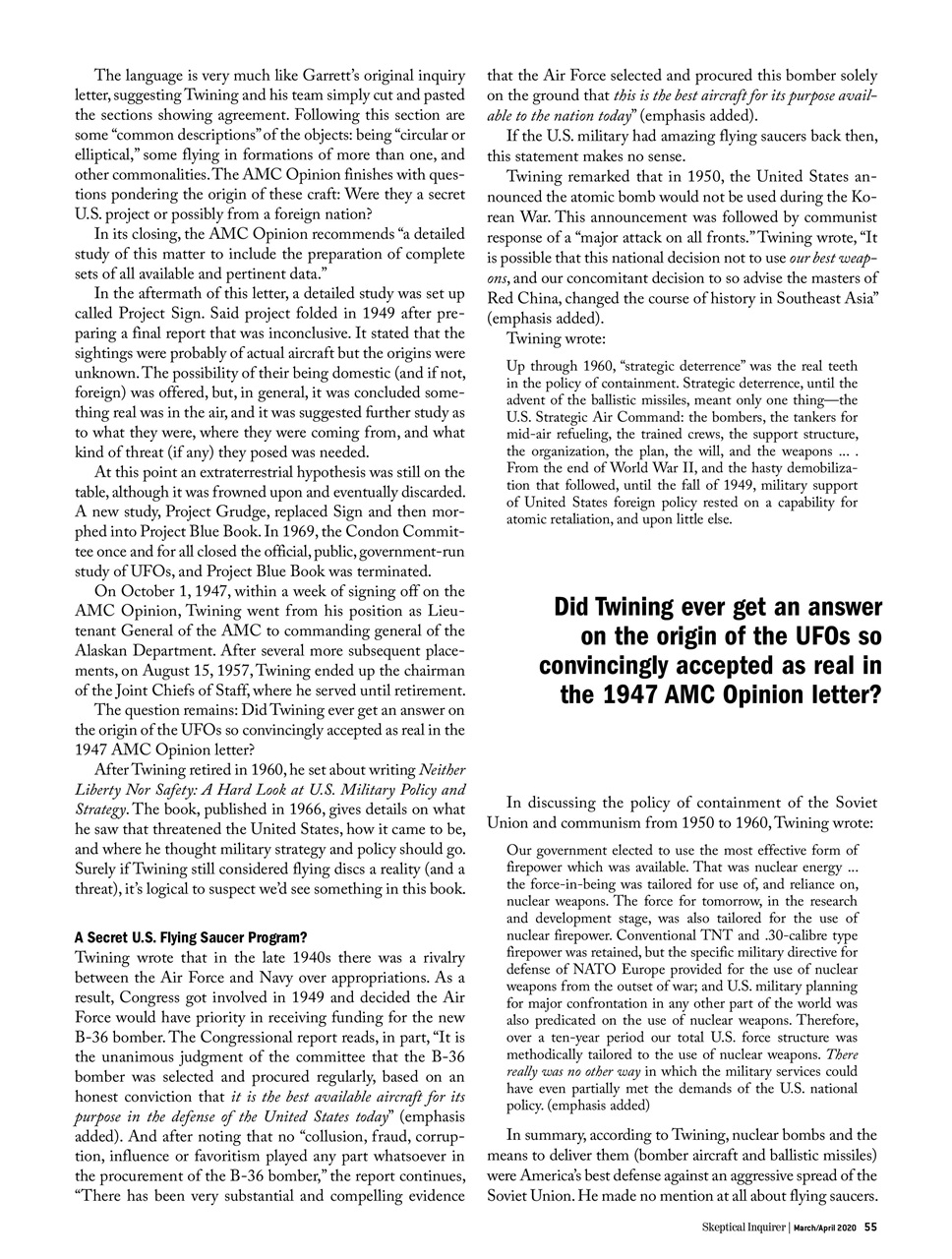 Skeptical Inquirer Preview Pages