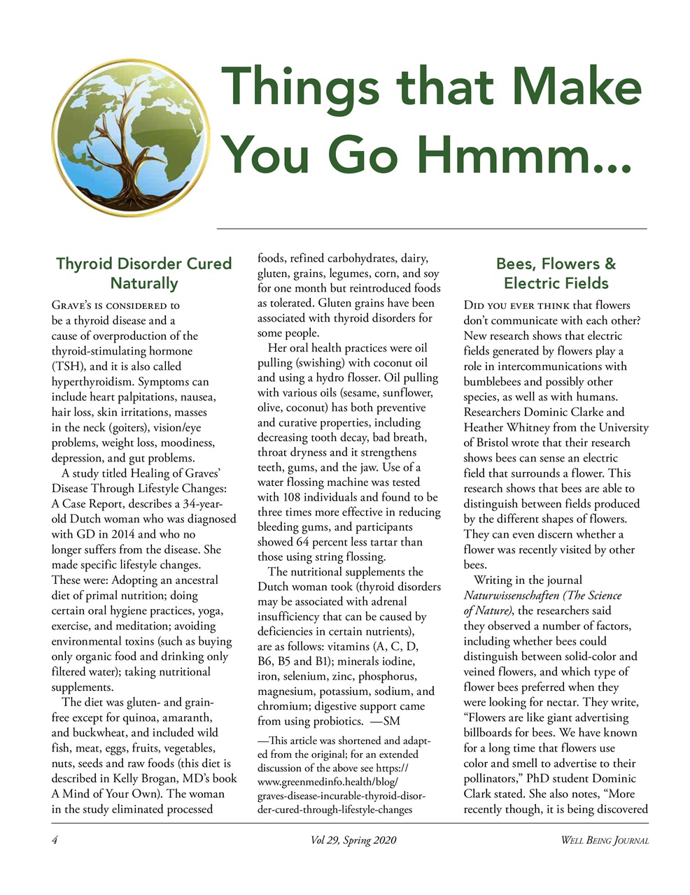 Well Being Journal Preview Pages