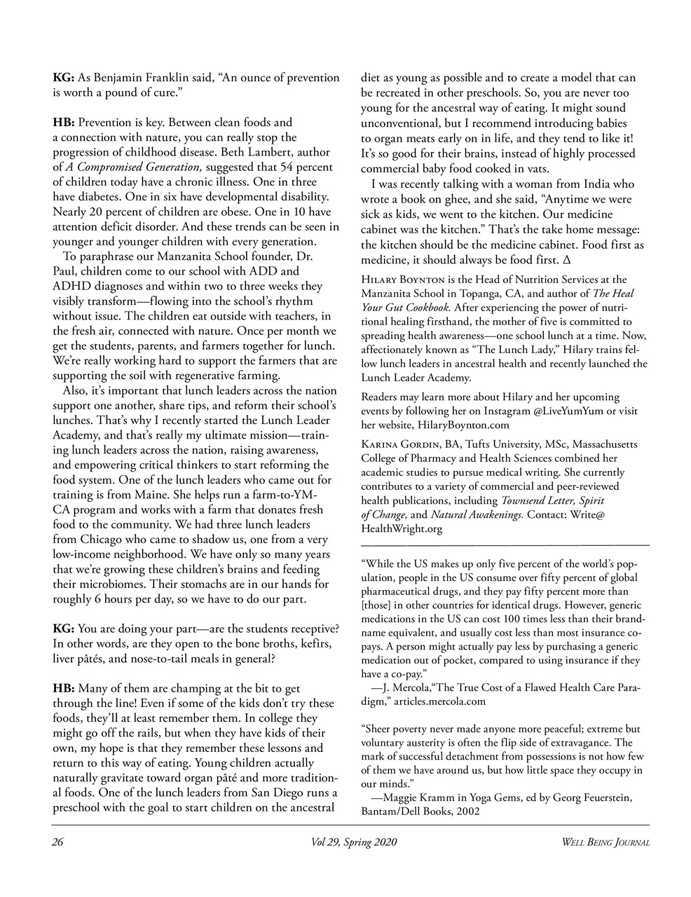 Well Being Journal Preview Pages