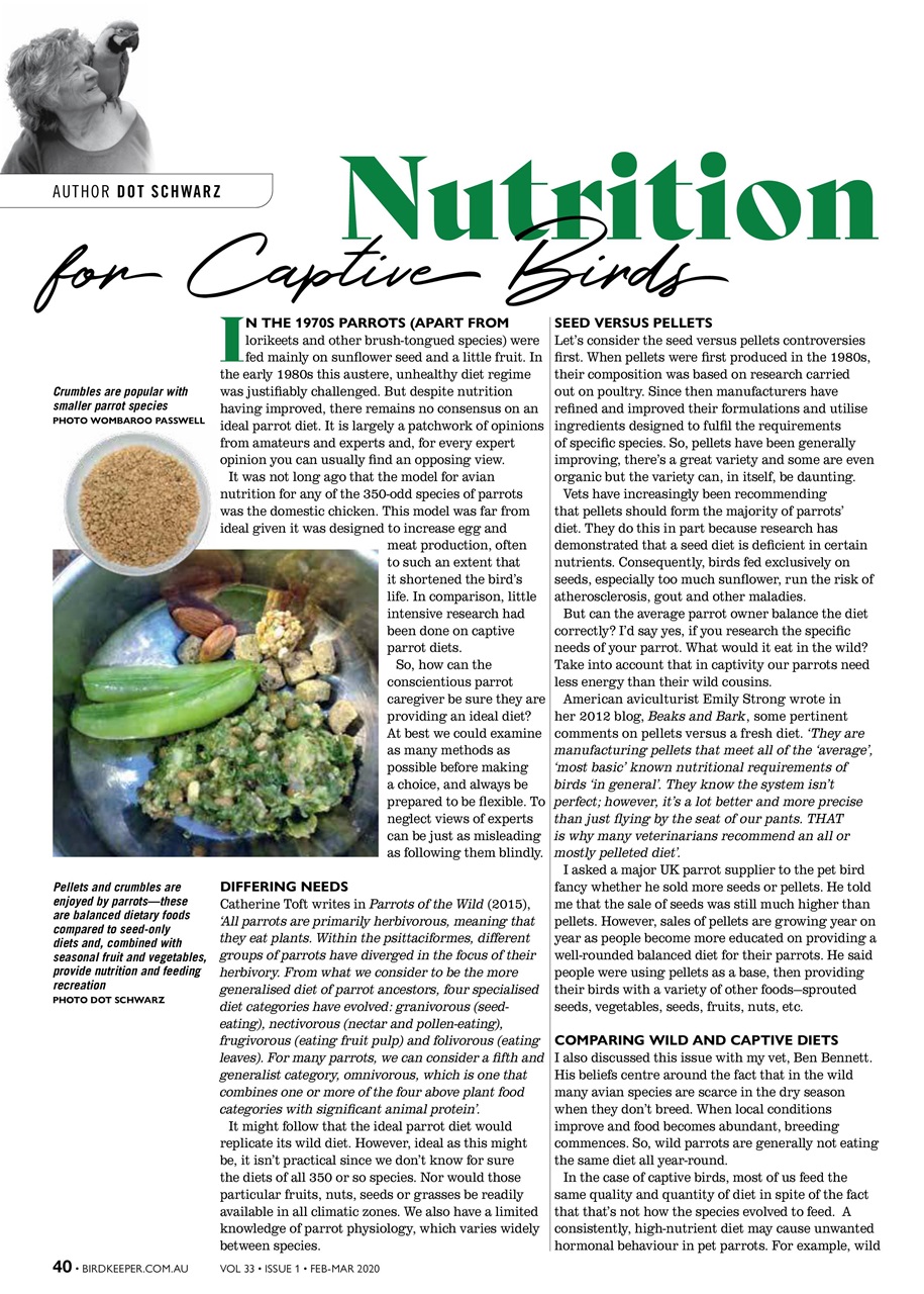 Australian Birdkeeper Magazine Preview Pages