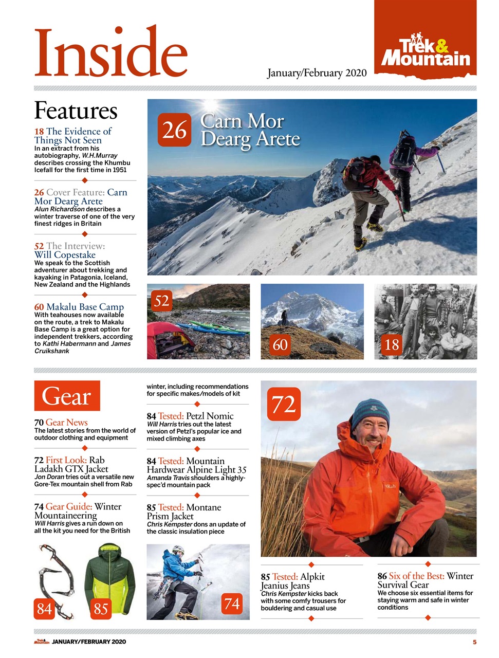 Trek & Mountain Magazine Preview Pages