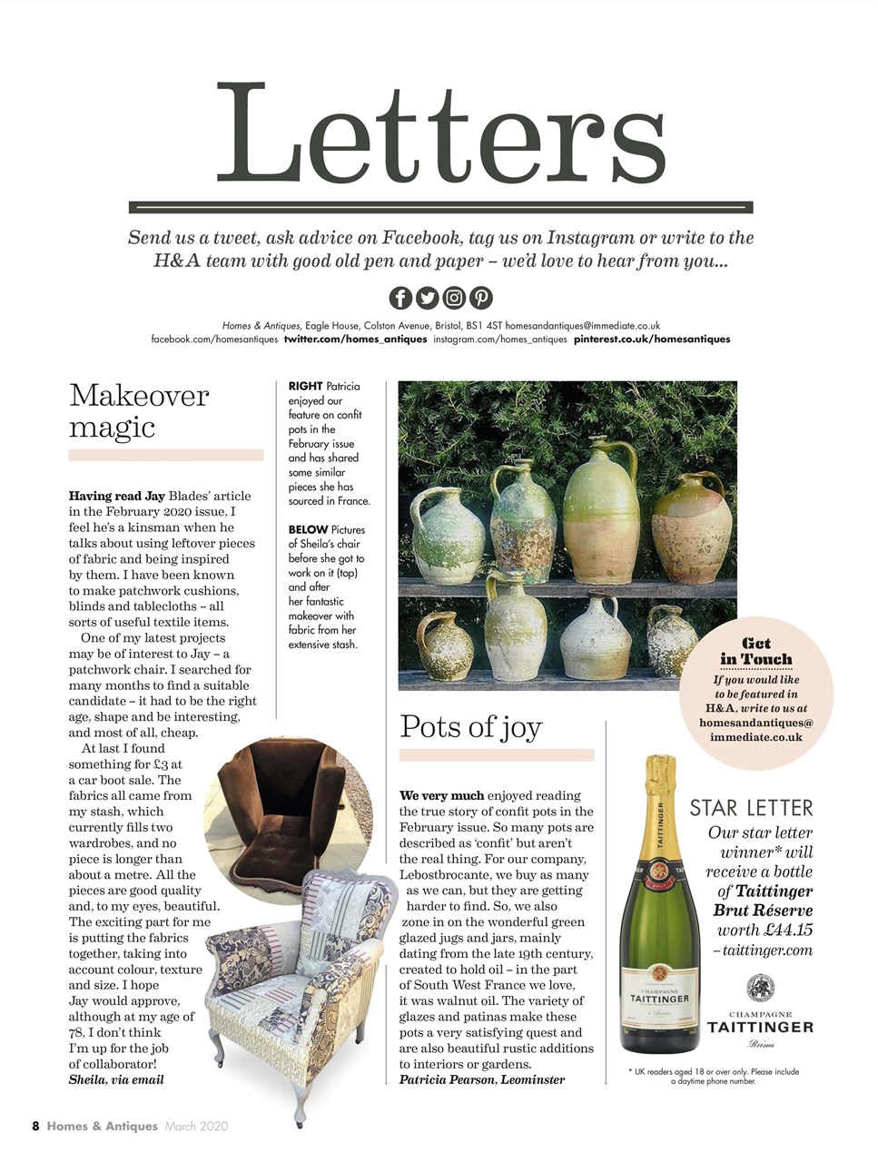 Homes & Antiques Magazine Preview Pages