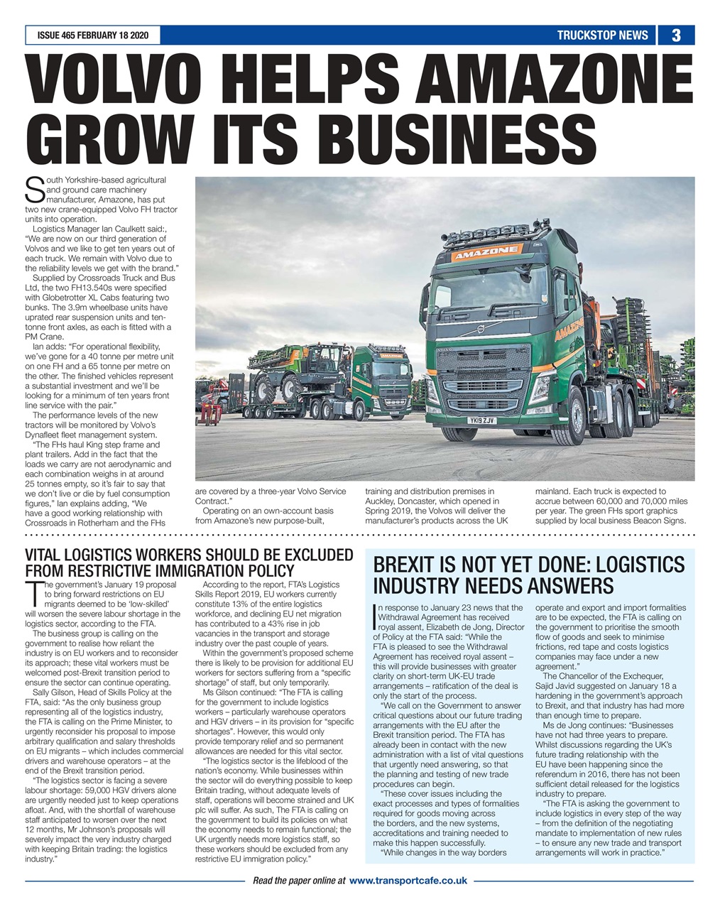 Truckstop News Preview Pages