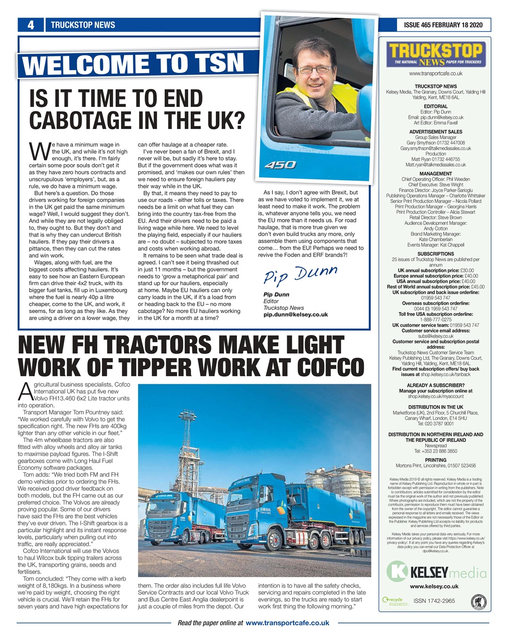 Truckstop News Preview Pages