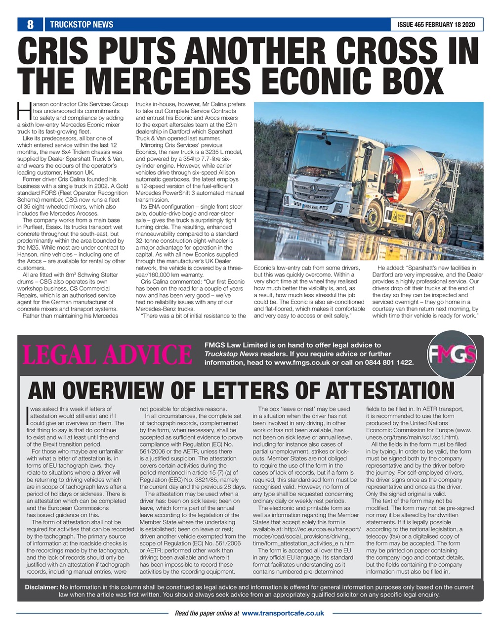 Truckstop News Preview Pages