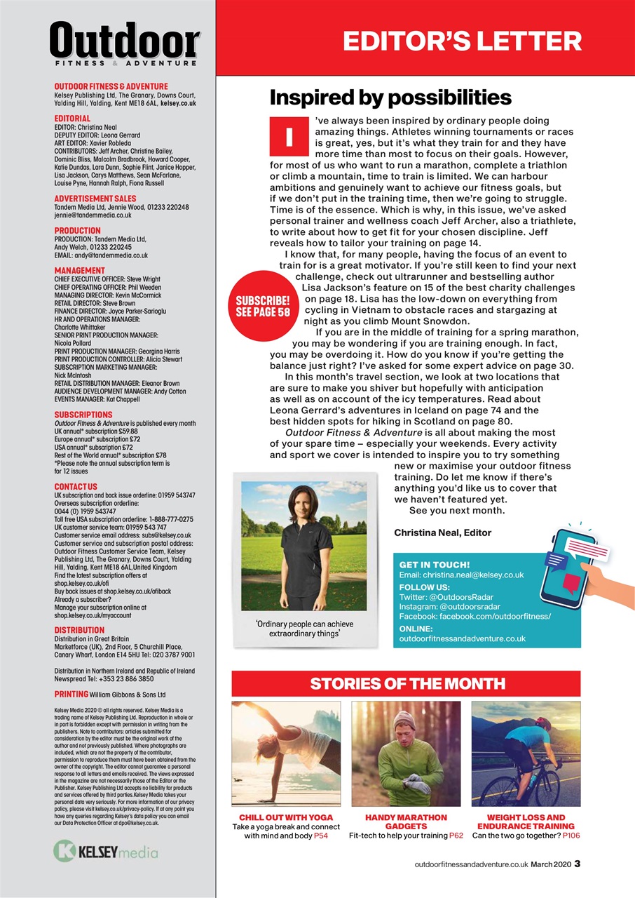 Outdoor Fitness & Adventure Preview Pages