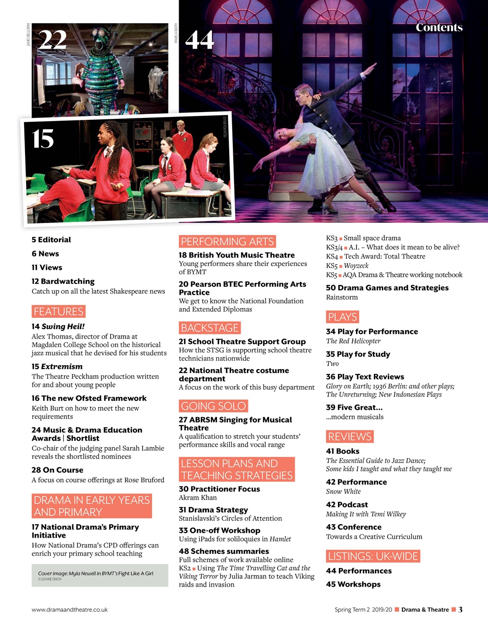 Drama and Theatre Preview Pages
