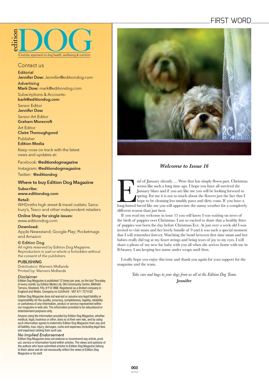 Edition Dog Preview Pages