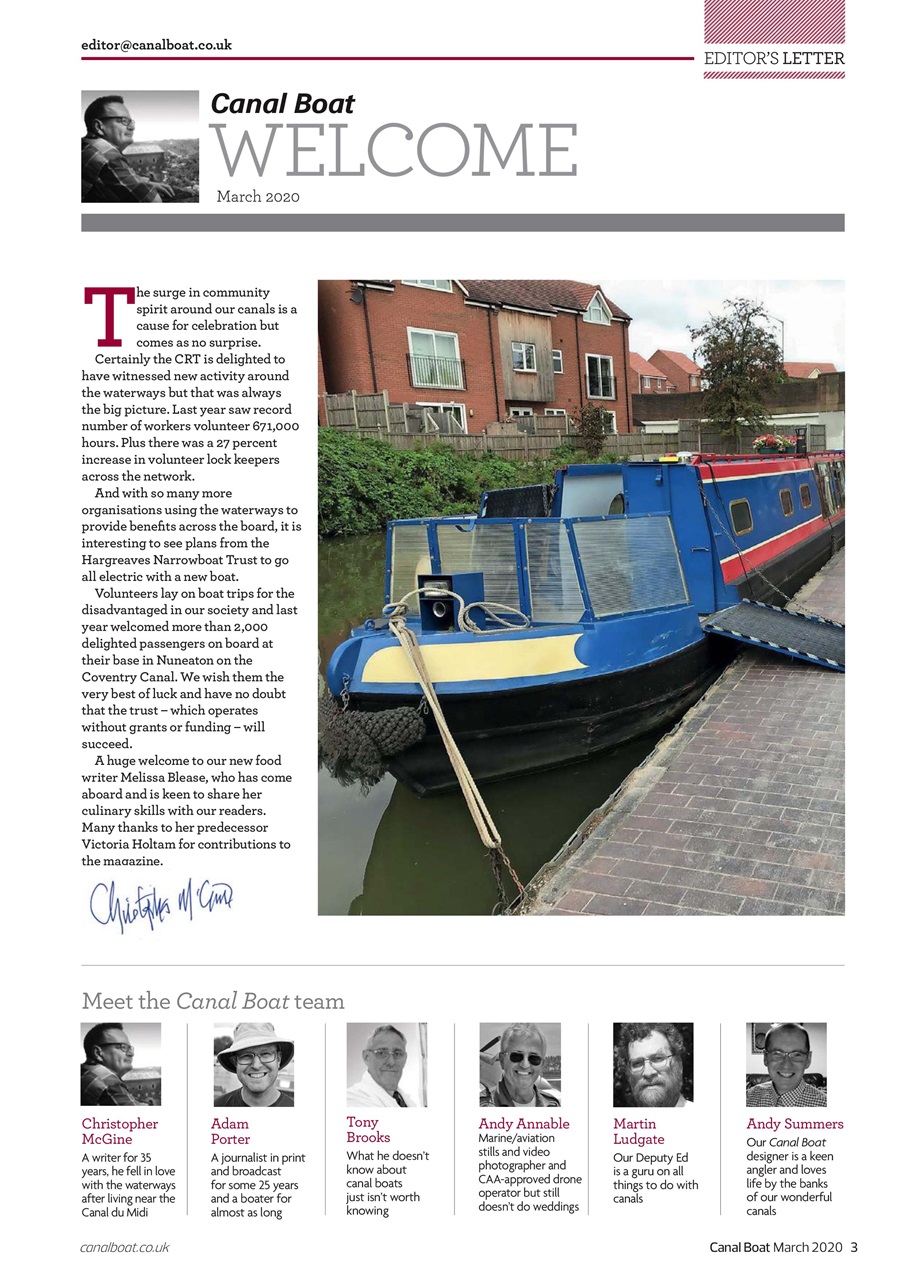 Canal Boat Preview Pages