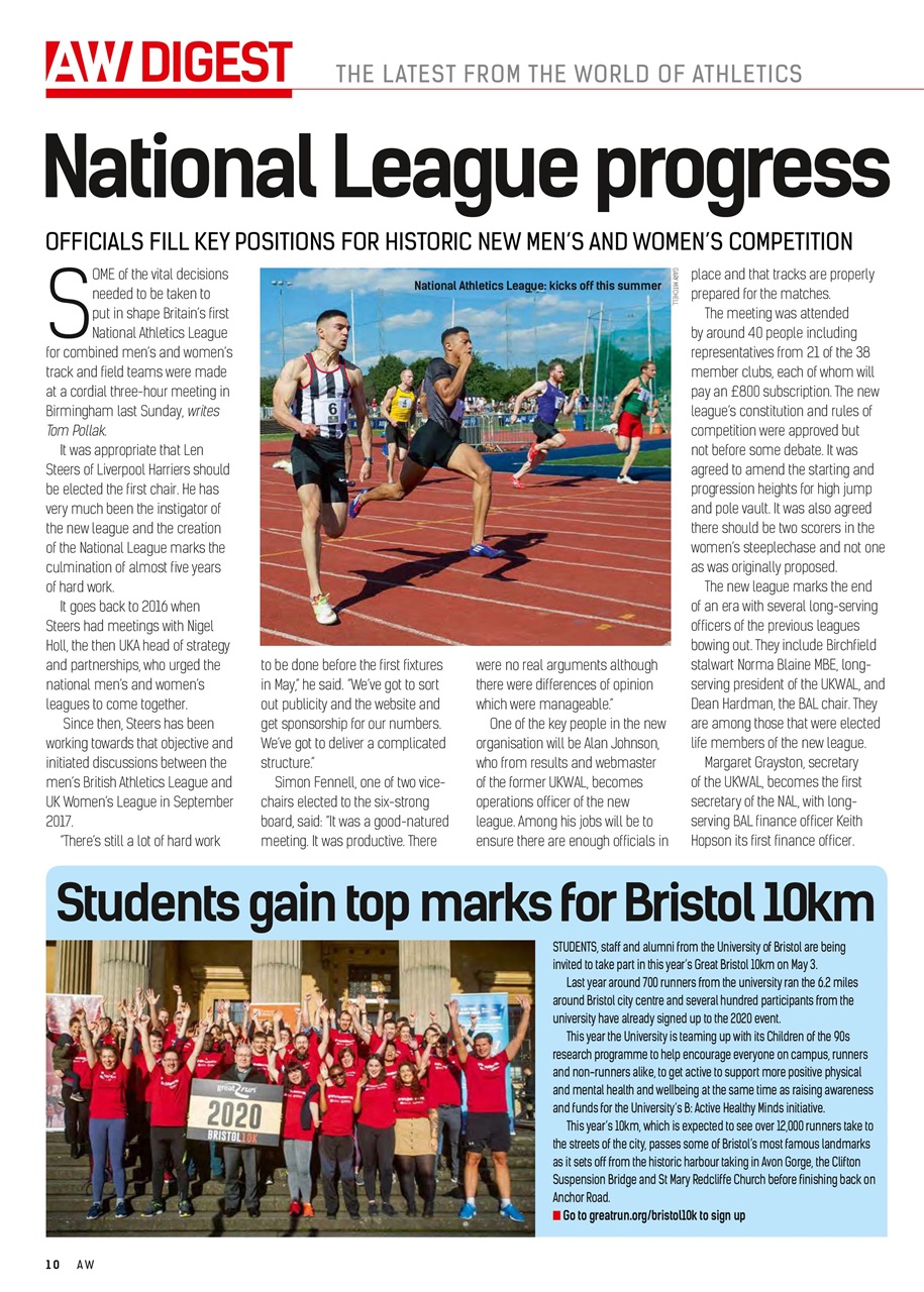 AW – Athletics Weekly Magazine Preview Pages