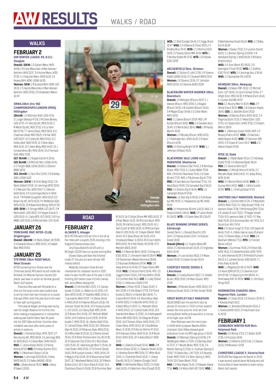 AW – Athletics Weekly Magazine Preview Pages