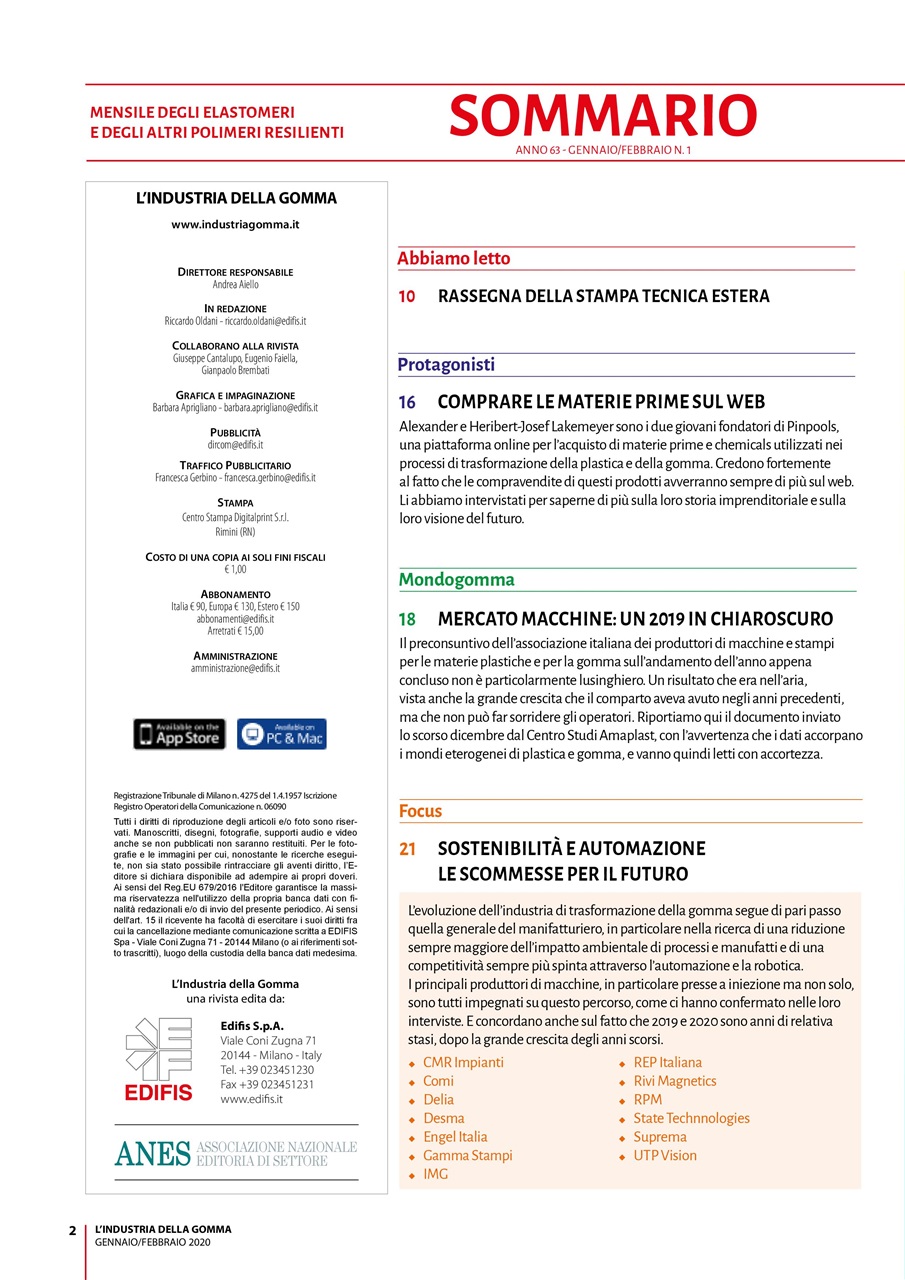 L’industria della Gomma Preview Pages
