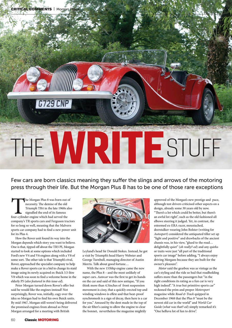 Classic Motoring Preview Pages