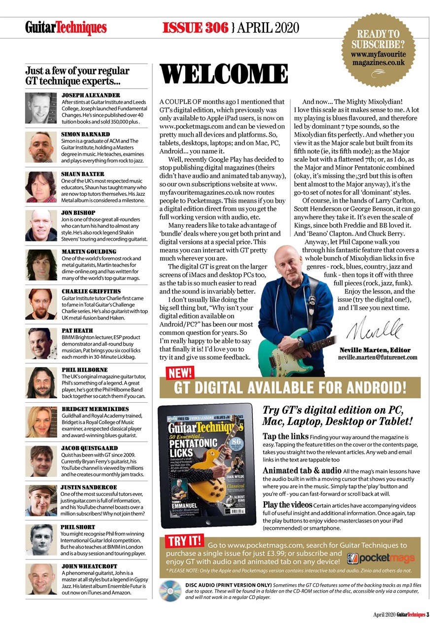 Guitar Techniques Preview Pages