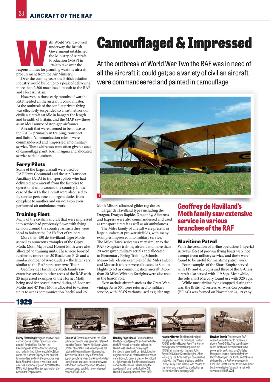 RAF & Militaria History Preview Pages