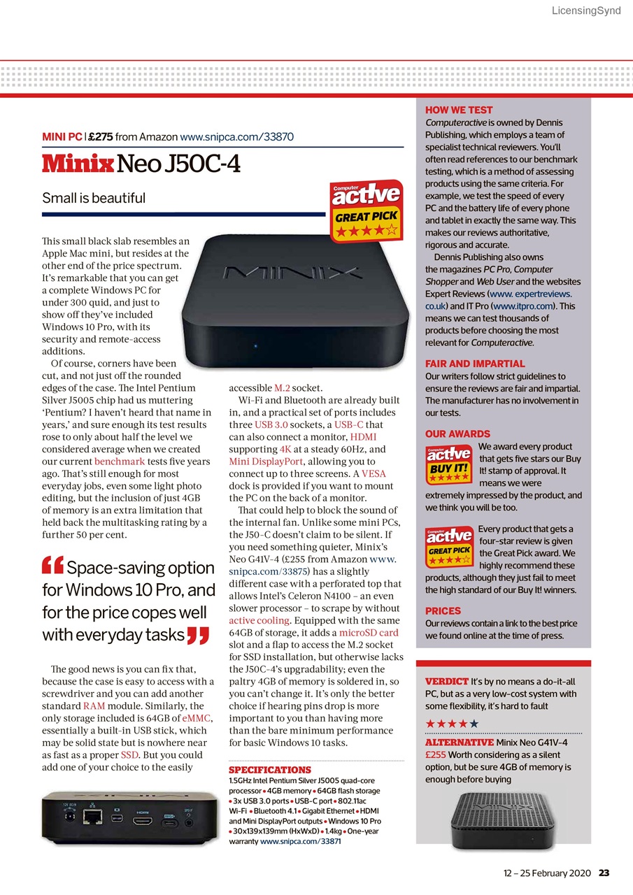 Computer Active Preview Pages